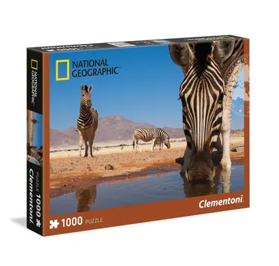 Puzzle Clementoni 1000 piese Zebra National Geographic 39356