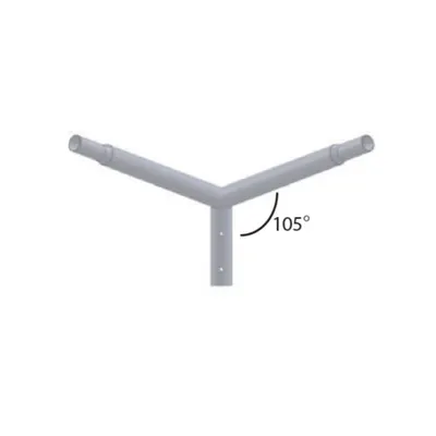 BRAT cvadruplu pentru stalp iluminat cu inclinare 4x100 cm diam 60mm
