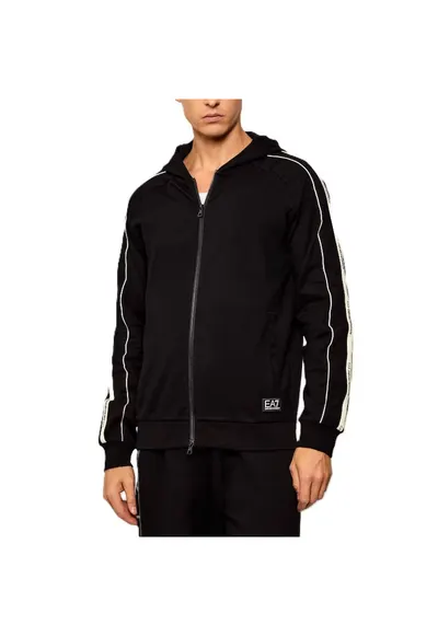 Bluza cu fermoar pentru Barbati - train logo series m tape hoodie fz - 7M001755-AF13512-UC001 - Negru - Negru