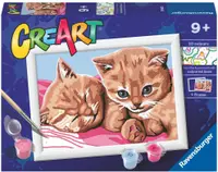 Set de pictură după numere Ravensburger CreArt - Pisicuțe