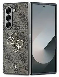 Husă Guess - Metal Logo, Galaxy Z Fold 6, maro
