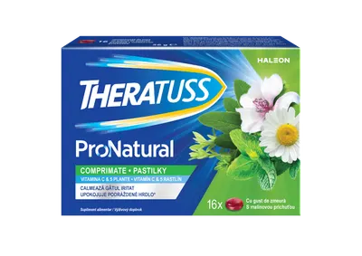 Theratuss Natural comprimate de supt, 16 comprimate, Haleon