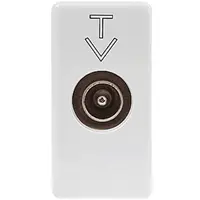 Priza TV de trecere 1M Gewiss System GW20382, alb