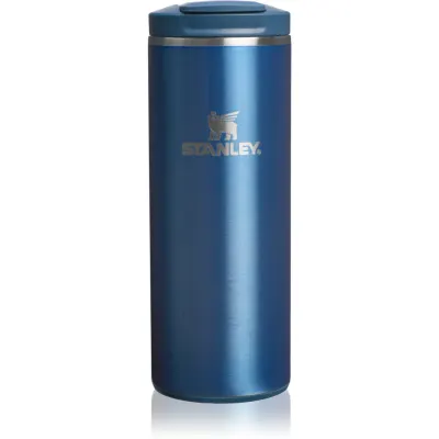 Stanley Transit Fliptop Mug cană termoizolantă mic Glacial Blue Shine 350 ml