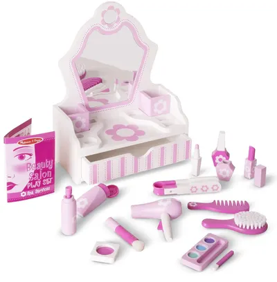 Set din lemn Melissa & Doug - Toaleta cu accesorii