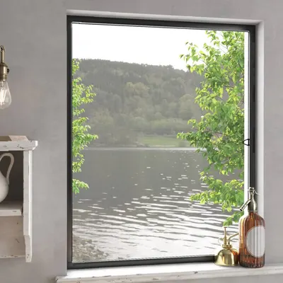 Gossi plasa insecte pentru ferestre, antracit, 80x100 cm