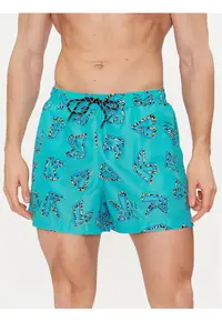 Pantaloni scurti barbati - 303748395 - Poliester - Albastru - Albastru
