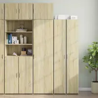 vidaXL Dulap de depozitare slim, stejar sonoma, 50x42,5x225cm, lemn