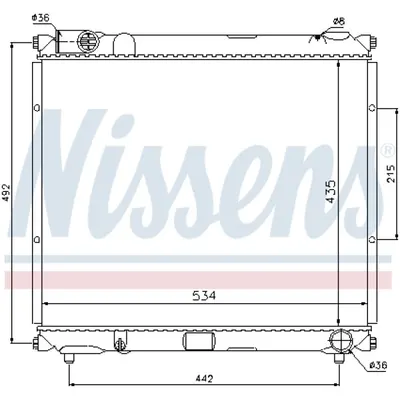 Radiator, racire motor NISSENS 64169