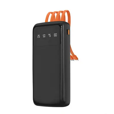 Baterie externă Dudao K6Pro 10000mAh cu USB/USB-C/Lightning, Negru