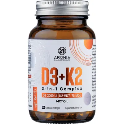 Vitamina D3+K2 2 in 1 Complex 60cps