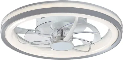 Plafoniera LED cu ventilator Rabalux - Fanricius 71335, 40W, argintiu-alb