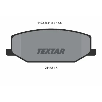 Set placute frana, frana disc TEXTAR 2114202