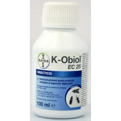 K-Obiol EC25 100 ml insecticid contact, Bayer (tratarea spatiilor de depozitare, tratarea cerealelor) - Default Title
