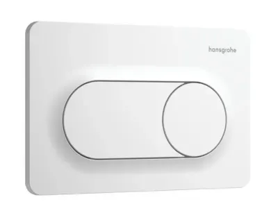 Clapeta de actionare, alb mat, spalare dubla, Hansgrohe iFrame Original