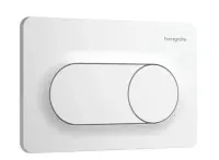 Clapeta de actionare, alb mat, spalare dubla, Hansgrohe iFrame Original