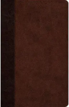 ESV Large Print Thinline Reference Bible (Trutone, Brown/Walnut, Timeless Design) -