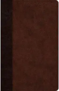 ESV Large Print Thinline Reference Bible (Trutone, Brown/Walnut, Timeless Design) -
