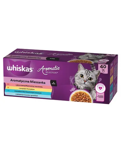 WHISKAS Adult Aromatic mix 40x85 g hrana in sos pentru pisici
