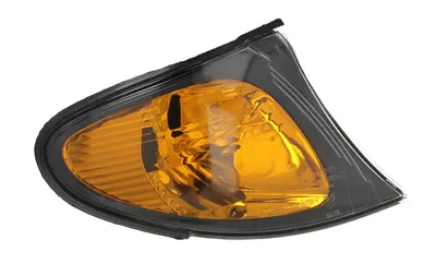 Semnalizator fata Dreapta (portocaliu, P21W, rama de sticla neagra) potrivit BMW 3 (E46) 1.6-3.2 1997-2007 2001-2005