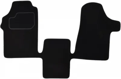 Covorase auto (fata, velur, 2 bucati, culoare negru) MERCEDES VITO MIXTO (W639), VITO (W639) dupa 2003