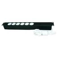 Distribuitor cu 6 prize schuko pentru rack 19