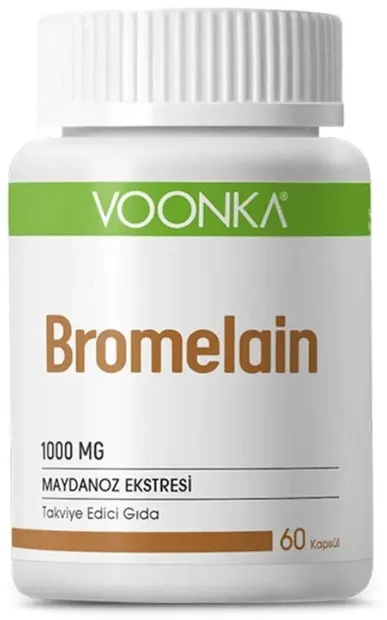 Voonka Bromelain, 1000 mg, 60 capsule