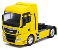 Jucărie din metal Welly - Camion SCANIA R470, 1:32, galben