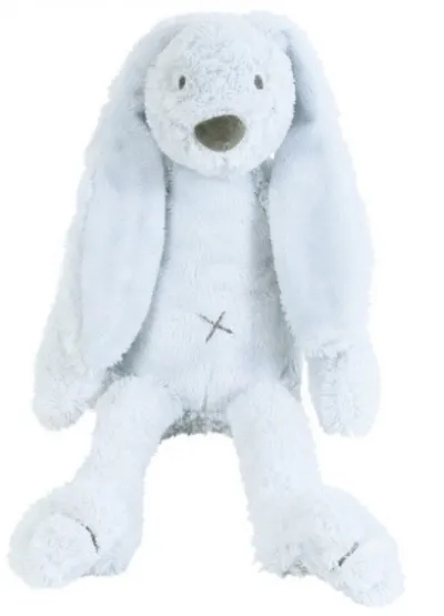 Jucarie moale Happy Horse - Iepurasul Richie, albastru, 38 cm