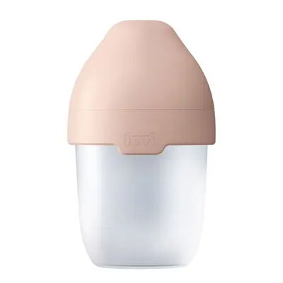 Biberon cu tetina de silicon Lovi Mammafeel 150 ml 0 luni + Roz