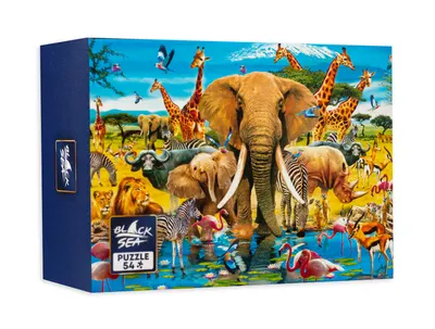 Mini puzzle Black Sea din 54 de piese - Viata in Savana