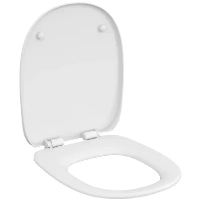Capac WC din polipropilena, Cersanit Arteco K667-064, alb, inchidere lenta