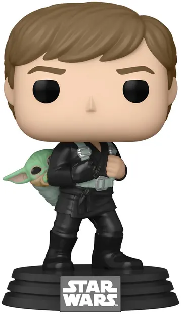 Figura Funko POP! Televiziune: Cartea lui Boba Fett - Luke Skywalker & Grogu #583