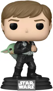 Figura Funko POP! Televiziune: Cartea lui Boba Fett - Luke Skywalker & Grogu #583