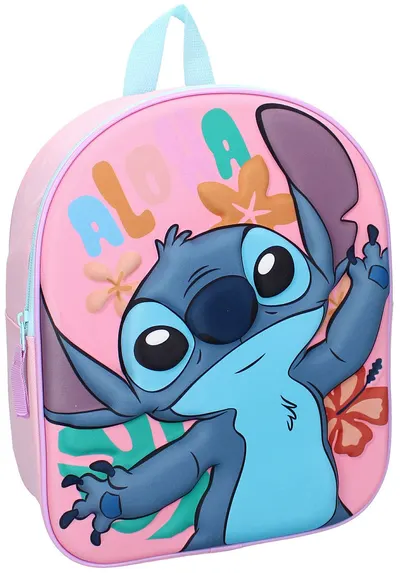 Ghiozdan 3D pentru grădiniță Vadobag Simply Special - Stitch, Hello