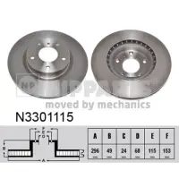 Disc frana NIPPARTS N3301115