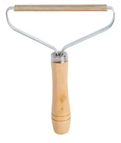 Set 2 x Perie pentru scame si parul de animale, maner de lemn