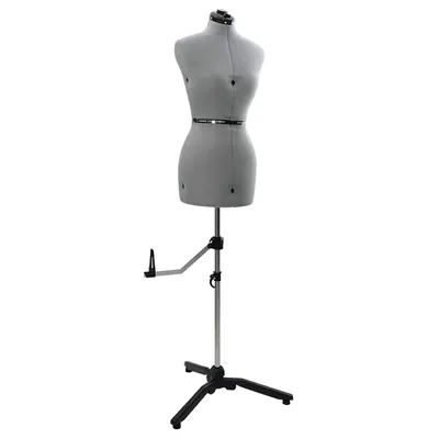 vidaXL Formă Rochie Ajustabilă pentru Femei Gri s Catifea