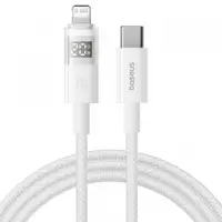 Cablu Date si Incarcare USB-C - Lightning Baseus Display 2, 20W, 1m, Alb P10382703211-00