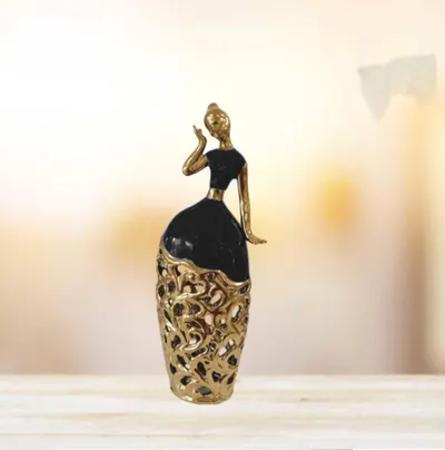 Statuetă Morello - Lady Black & Gold, 31 х 10 х 7.5 cm
