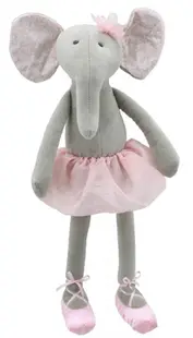 Păpușă de cârpă The Puppet Company - Elefantel, 37 cm