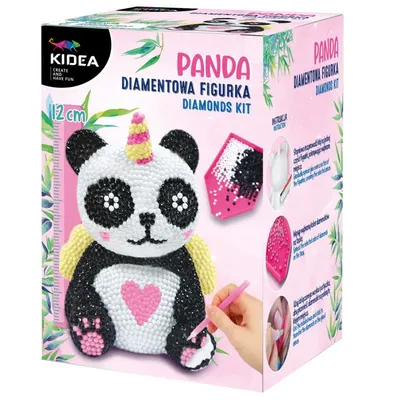 Figură din diamante Kidea - Panda