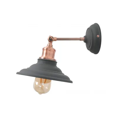 Corp de iluminat aplicat perete - Wall Fixture LORET,7727,AC220-240V,50/60Hz,1*E27, max.40W, IP20, Diameter 20 cm, single, black