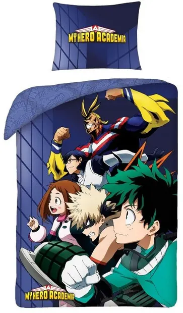 Set lenjerie de pat pentru copii Halantex - My Hero Academia, All Might