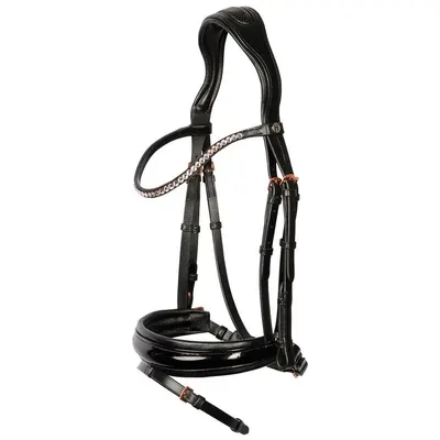 Bridon Harry's Horse Lacque II cu muserolă combinată