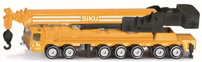 Mașinuță din metal Siku Super - Camion cu macara mobila, 1:55