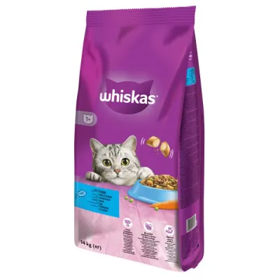 Whiskas hrana uscata cu ton pentru pisici adulte 1.4kg