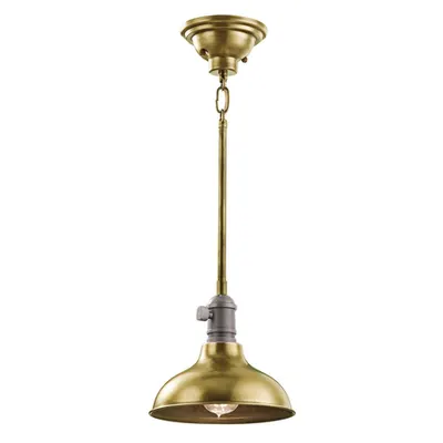 Lampa suspendata Cobson 1 Light Mini Pendant – Natural Brass