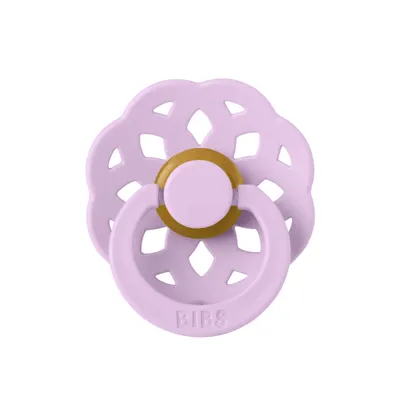 Suzeta din latex cu tetina rotunda pentru +6 luni Boheme Violet Sky, 1 bucata, Bibs