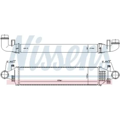 Intercooler, compresor NISSENS 96334